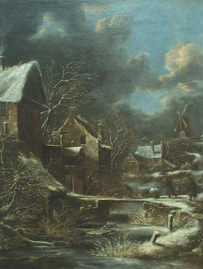 Klaes Molenaer Winter landscape. oil painting picture